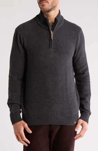 Lucky Brand Cotton Quarter Zip Sweater