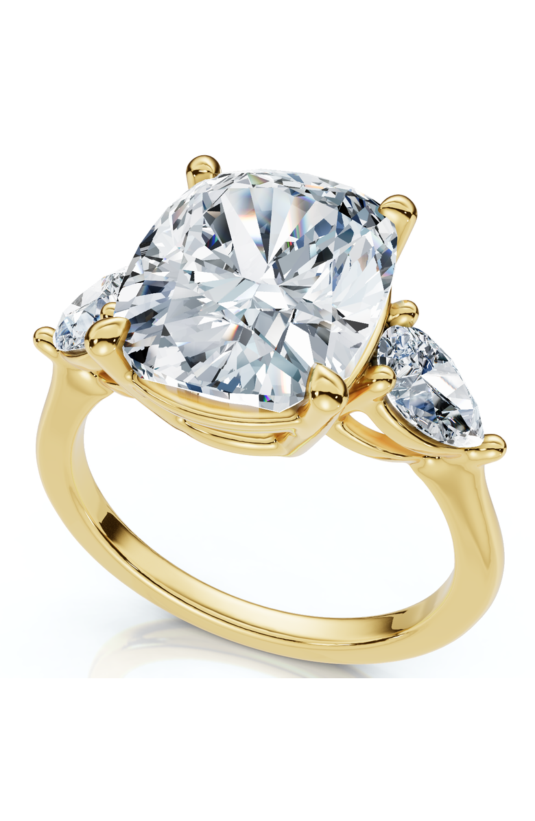 Bliss Diamond Certified 5 3/4Ct Aria Cushion Diamond Engagement Ring 14k Gold or Pt Lab Grown, Main, color, 14K Yellow Gold