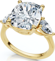 Bliss Diamond Certified 5 3/4Ct Aria Cushion Diamond Engagement Ring 14k Gold or Pt Lab Grown