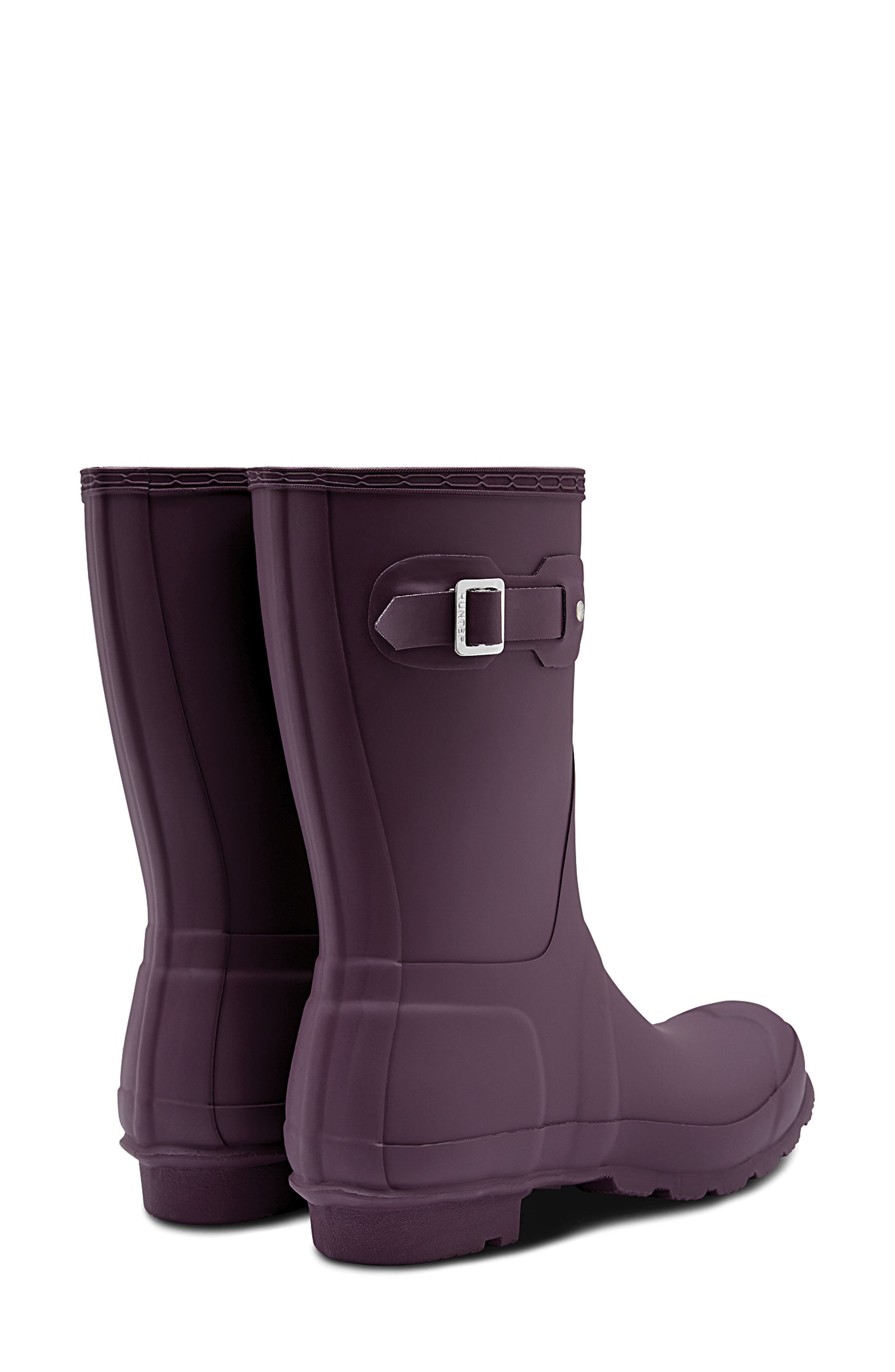 Original Short Waterproof Rain Boot, Alternate, color, BLACK GRAPE