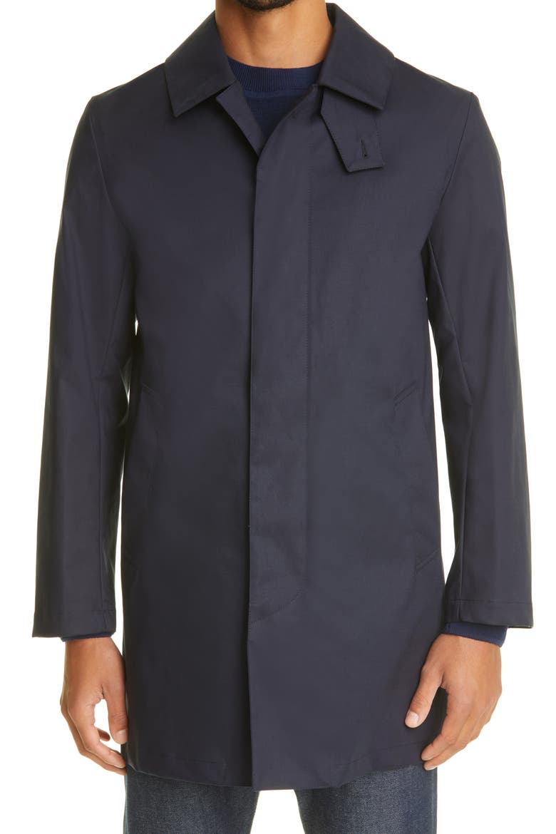 Cambridge Waterproof Rain Coat, Main, color, NAVY