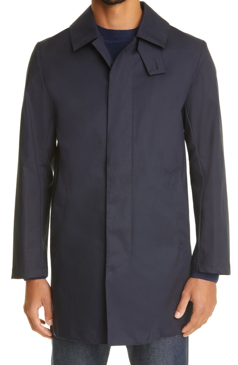 Mackintosh Cambridge Waterproof Rain Coat, Main, color, Navy