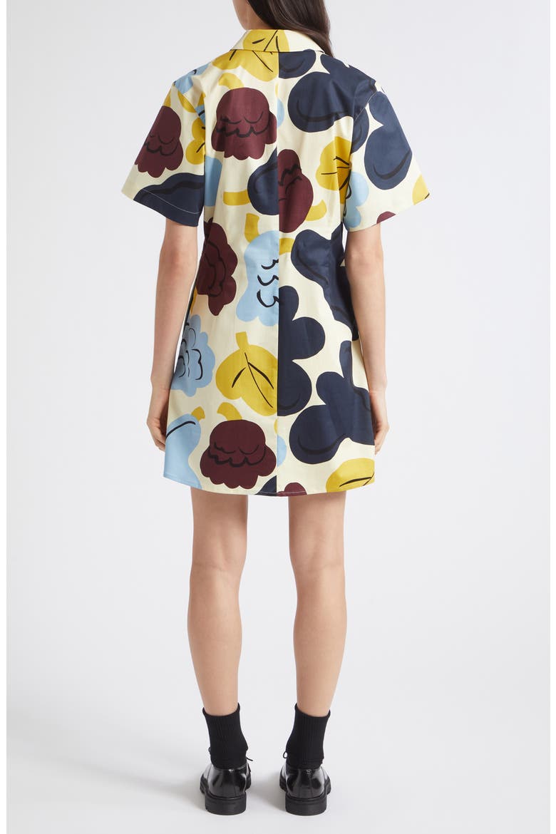 Seikkailu Print Shirtdress, Alternate, color, YELLOW BLUE DK BLUE