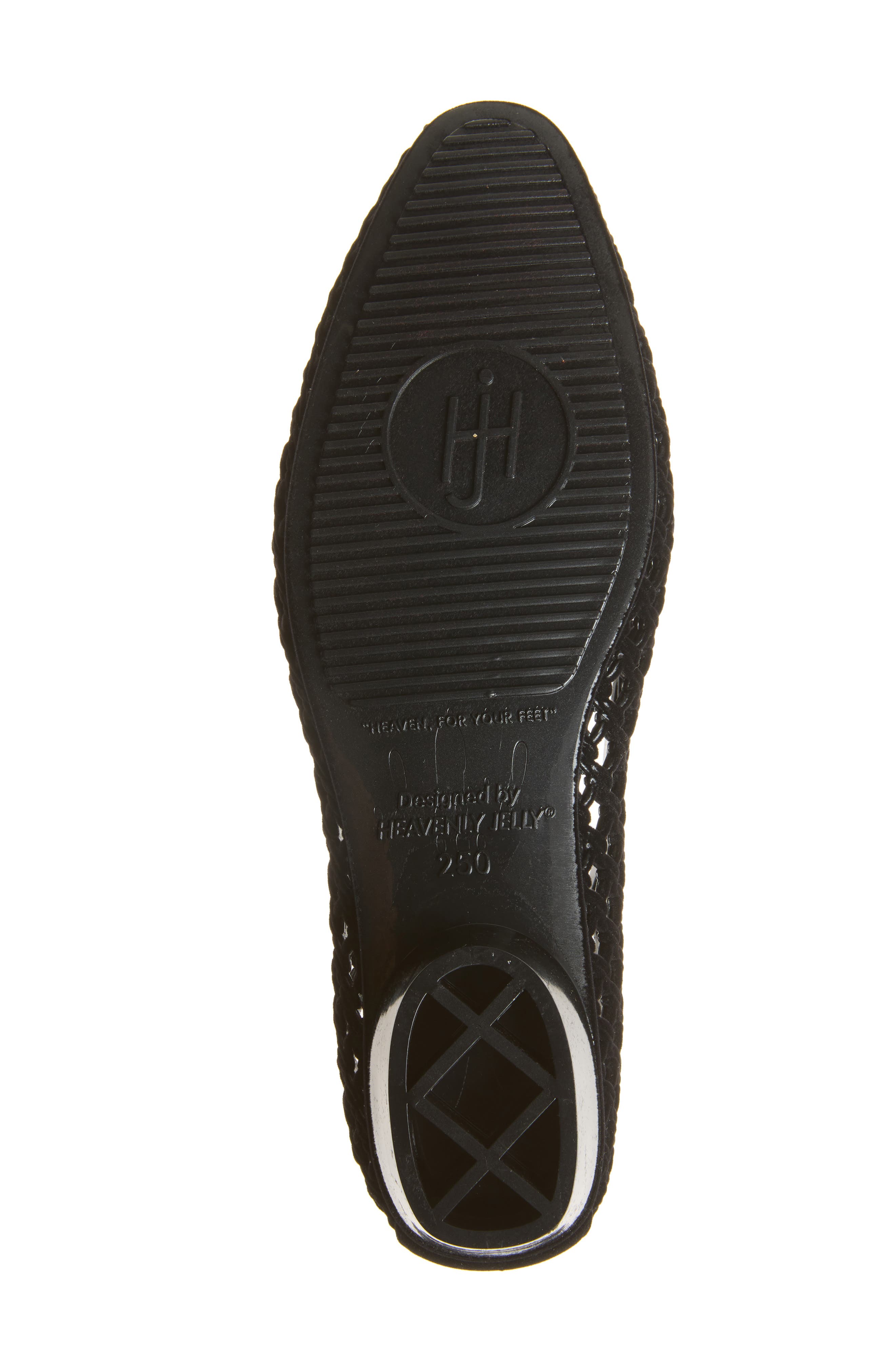 Veil Jelly Ballet Flat, Alternate, color, BLACK