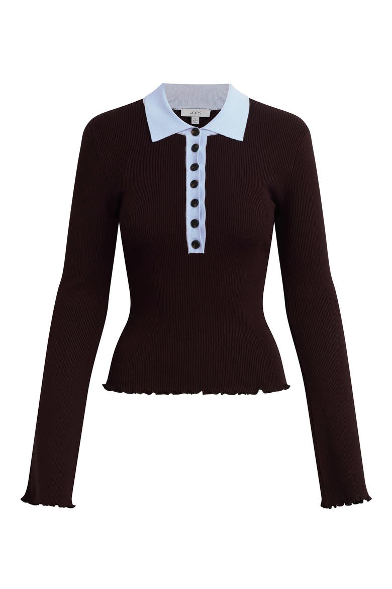 Riley Polo Sweater, Alternate, color, ESPRESSO