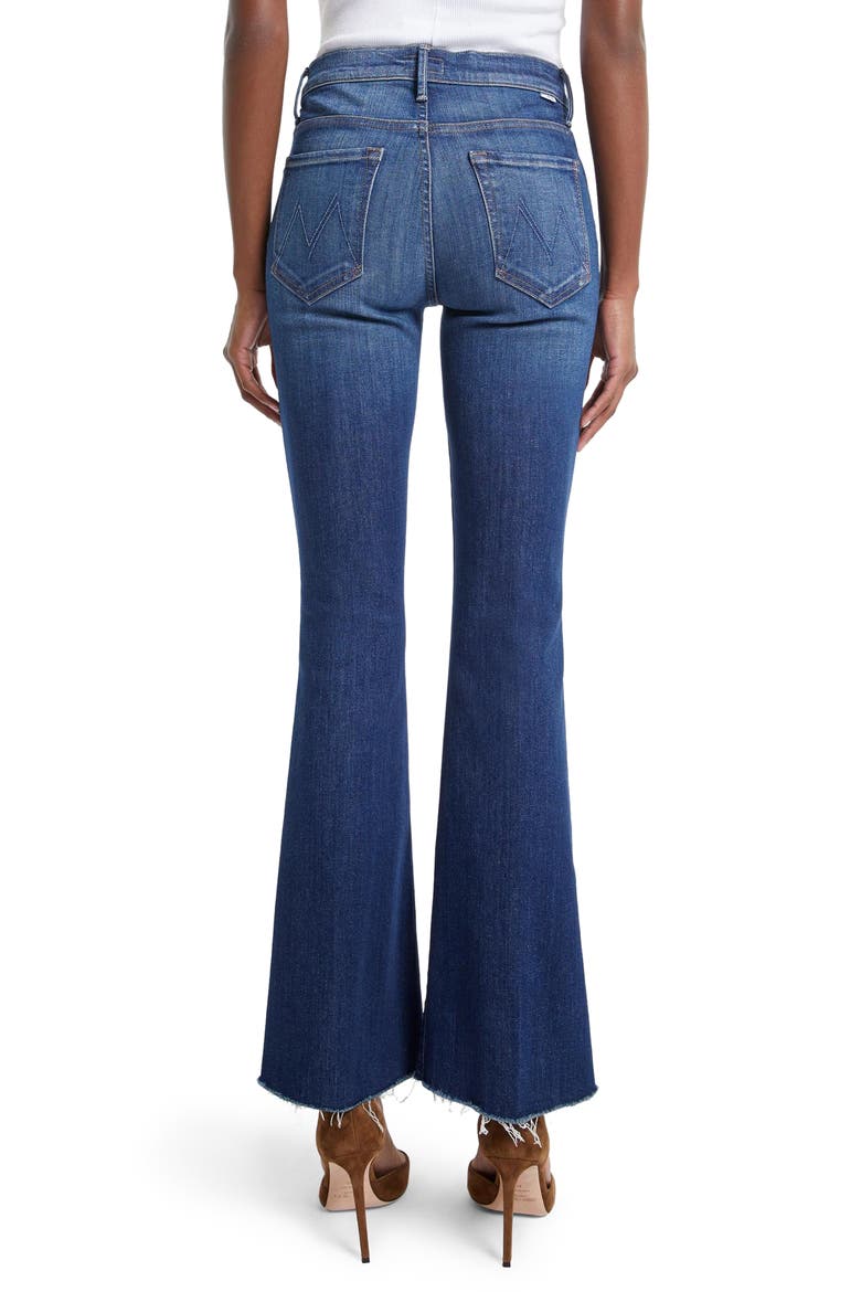 High Waist Frayed Flare Jeans, Alternate, color, SKUNK AT THE TEA PARTY