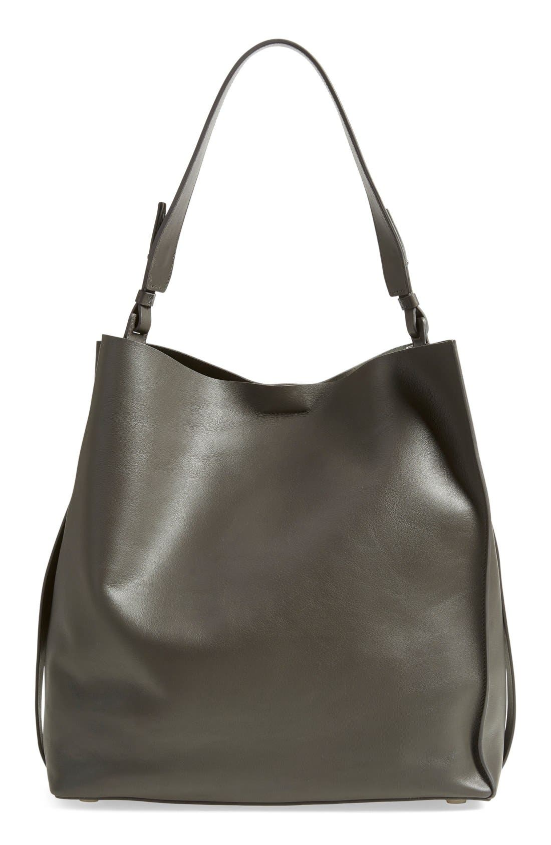 AllSaints 'Paradise North/South' Leather Tote, Main, color, 