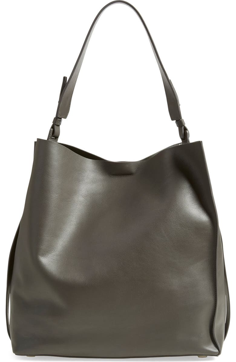 AllSaints 'Paradise North/South' Leather Tote, Main, color,