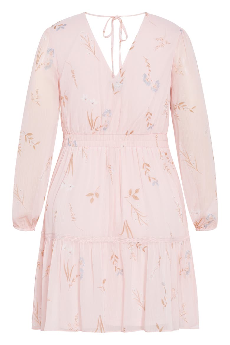 Kiki Floral Embroidered Long Sleeve Dress, Alternate, color, ARIA FLORAL