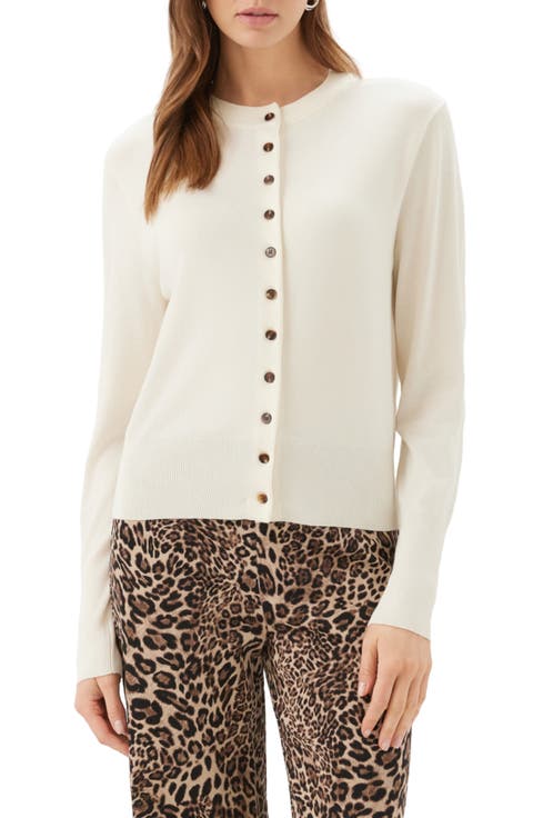 Crewneck Button-Up Cardigan