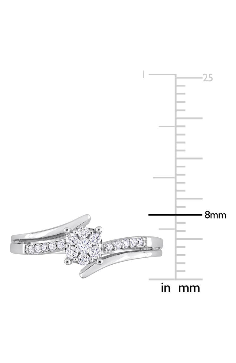 DELMAR Diamond Floral Ring - 0.18ct., Alternate, color, 