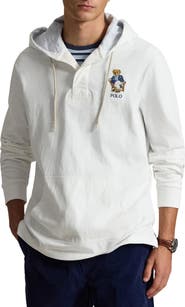 Polo Ralph Lauren Polo Bear Hooded Rugby Pullover