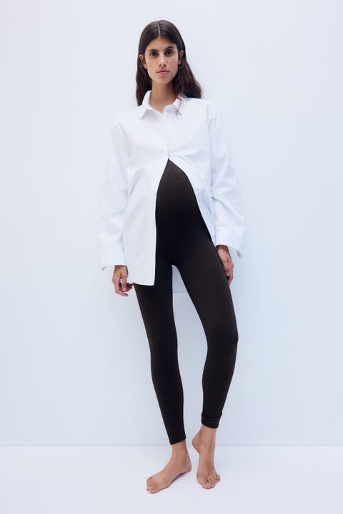 Mama Seamless Ribbed Leggings