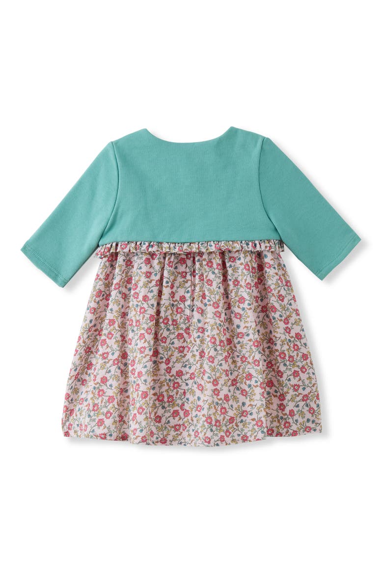 Cassie Floral Dress, Jacket & Bloomers Set, Alternate, color, SAGE/ PINK