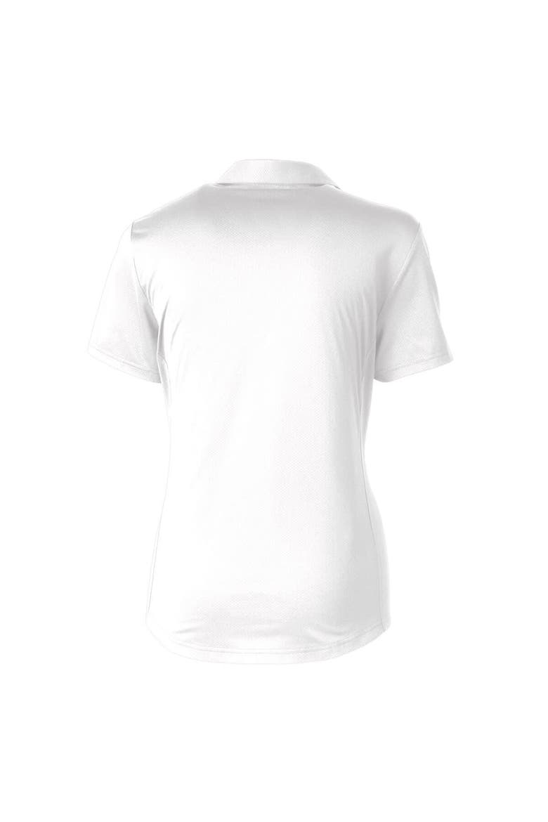 Women's Cutter & Buck White Louisville Cardinals Vault Prospect Textured Stretch Polo, Alternate, color, White