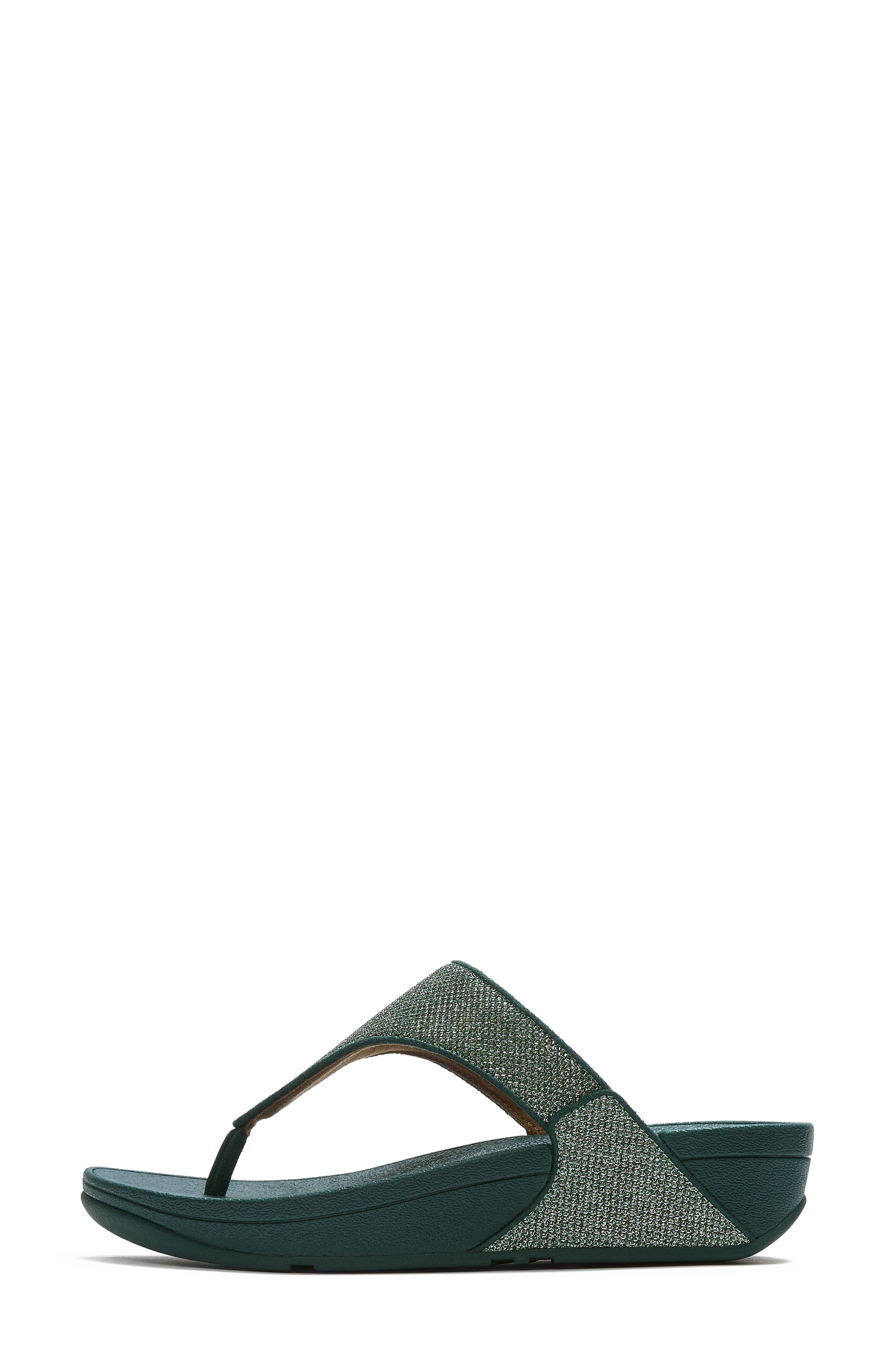 Lulu Shimmerglitz Toe Post Sandal, Alternate, color, DEEP OCEAN