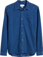FRAME Cotton & Linen Chambray Button-Up Shirt