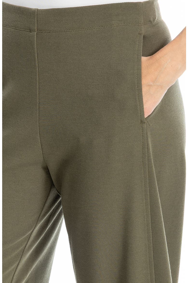 Twill Knit Barrel Leg Pants, Alternate, color, SAGE