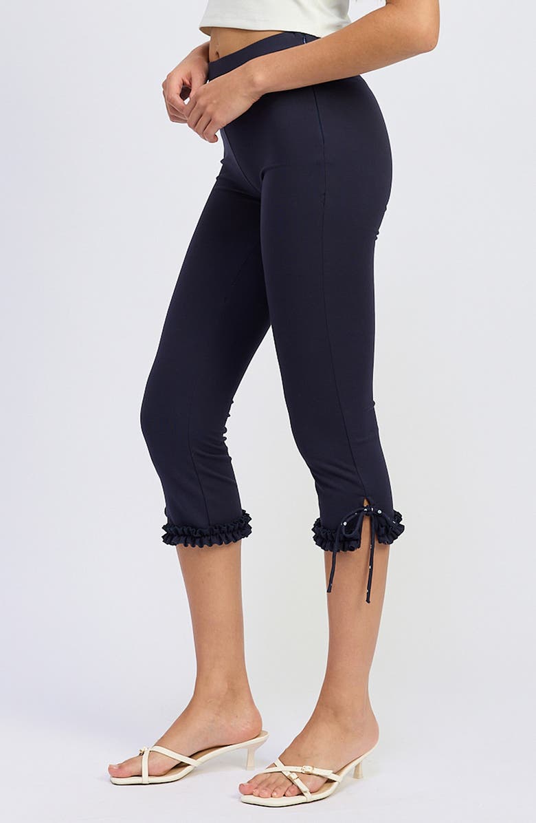 JACQUIE THE LABEL Bessie Capri Pants, Alternate, color, Navy
