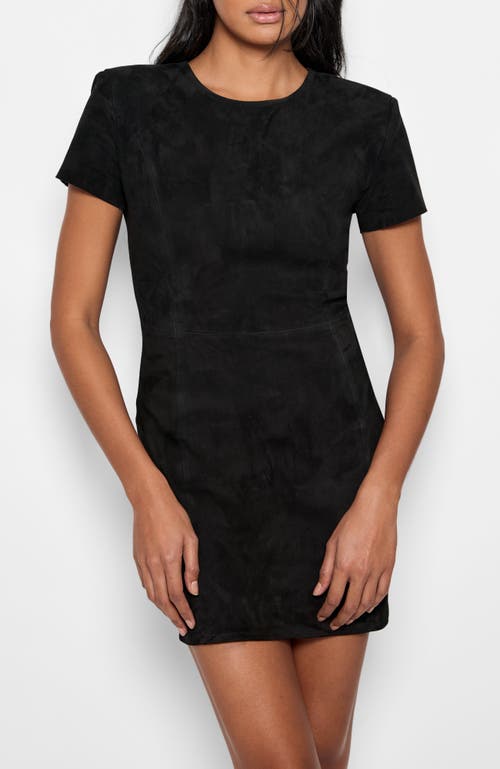 As By Df Fortuna Stretch Suede Dress In Black