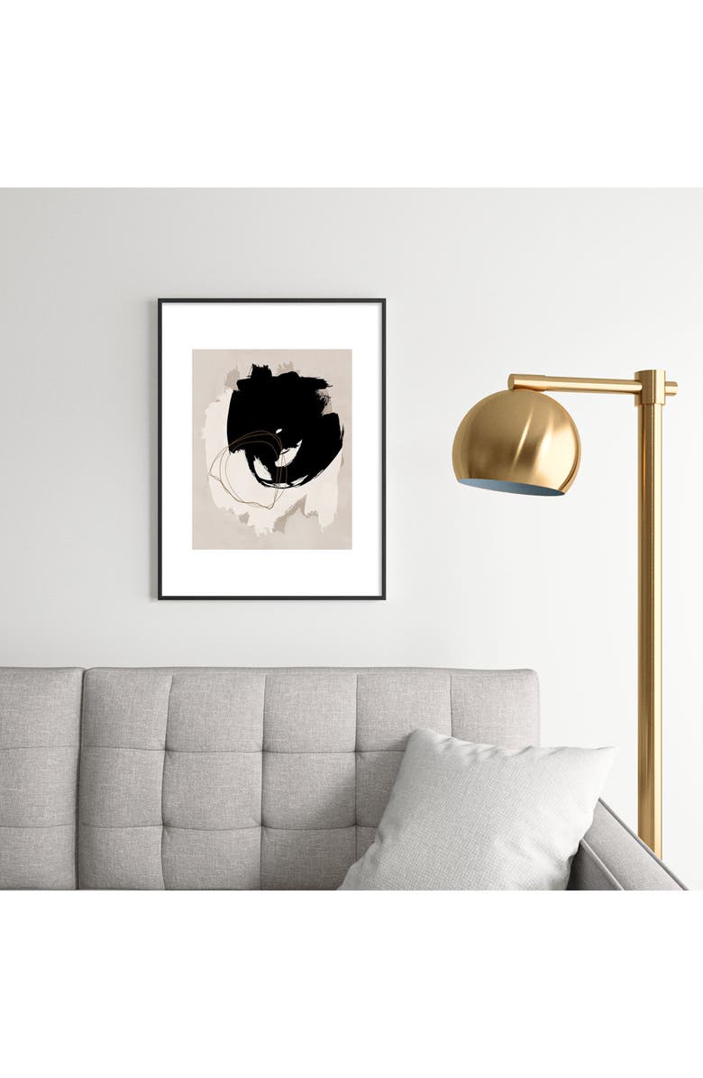 Deny Designs Abstract Brush Framed Art Print, Alternate, color,