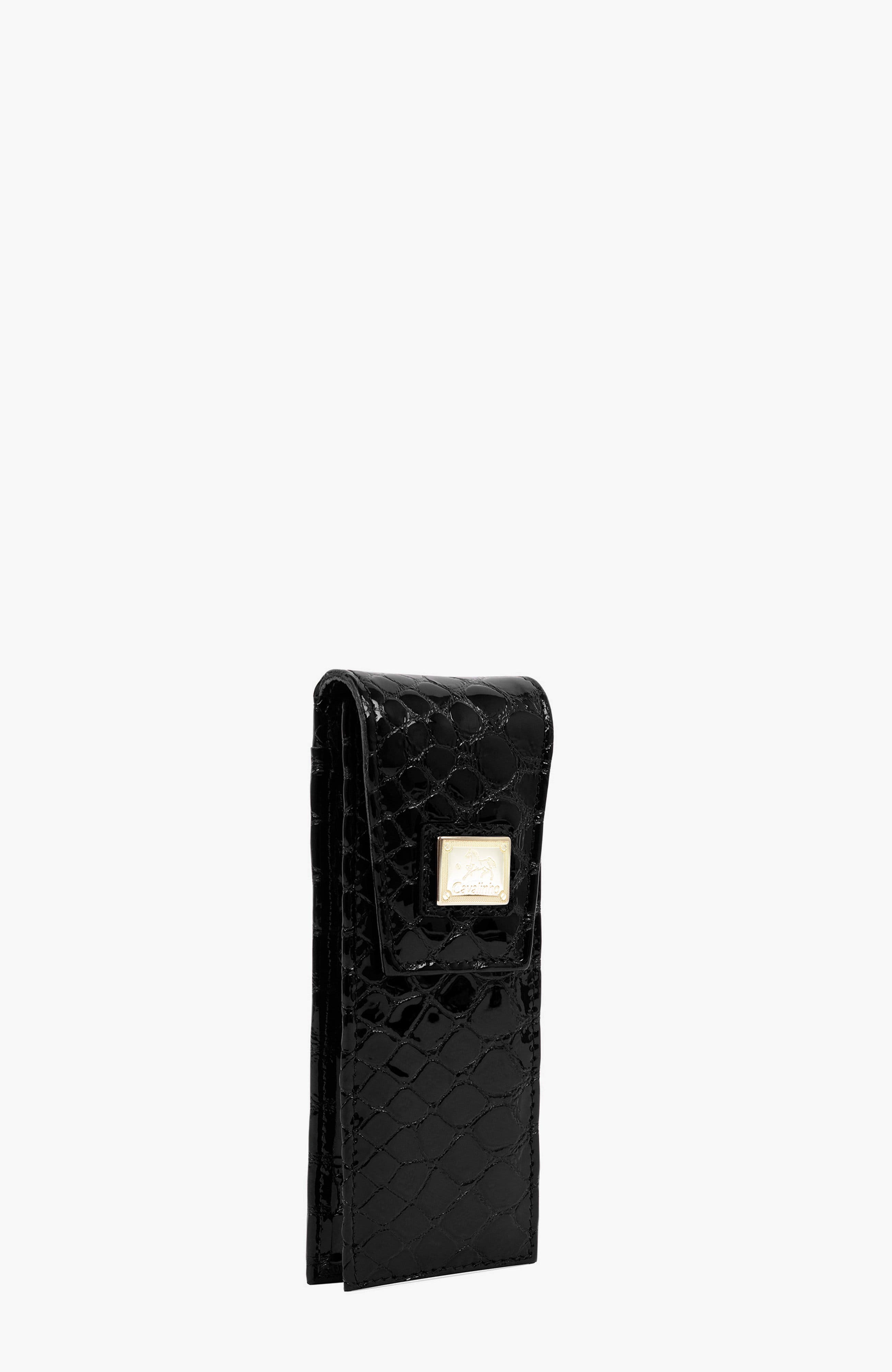 Gallop Patent Leather Cosmetic Pencil Holders 270, Alternate, color, Black