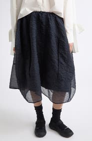 Cecilie Bahnsen Fosia Matelassé Midi Skirt