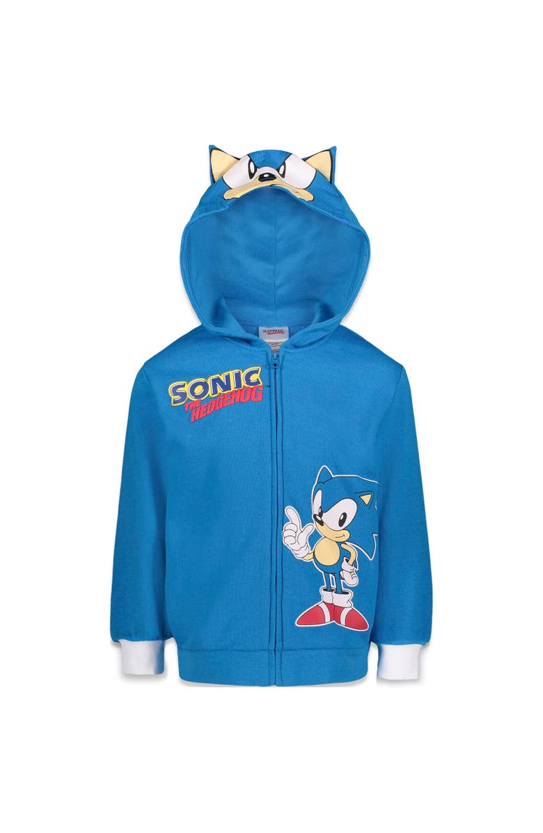 SEGA Sonic the Hedgehog Cosplay Zip-Up Hoodie, Main, color, Sonic The Hedgehog Blue