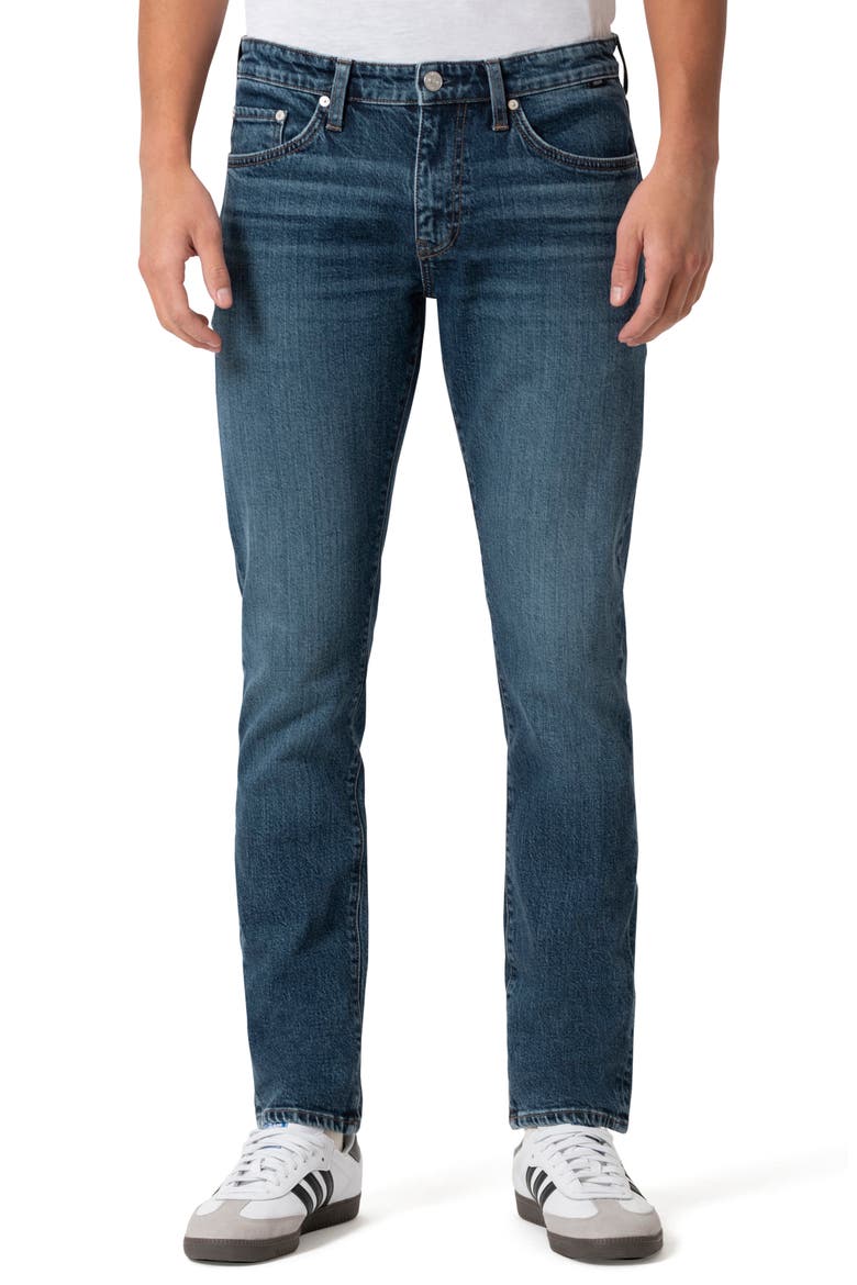 Marcus Slim Straight Leg Jeans, Main, color, DARK BRUSHED CLASSIC BLUE
