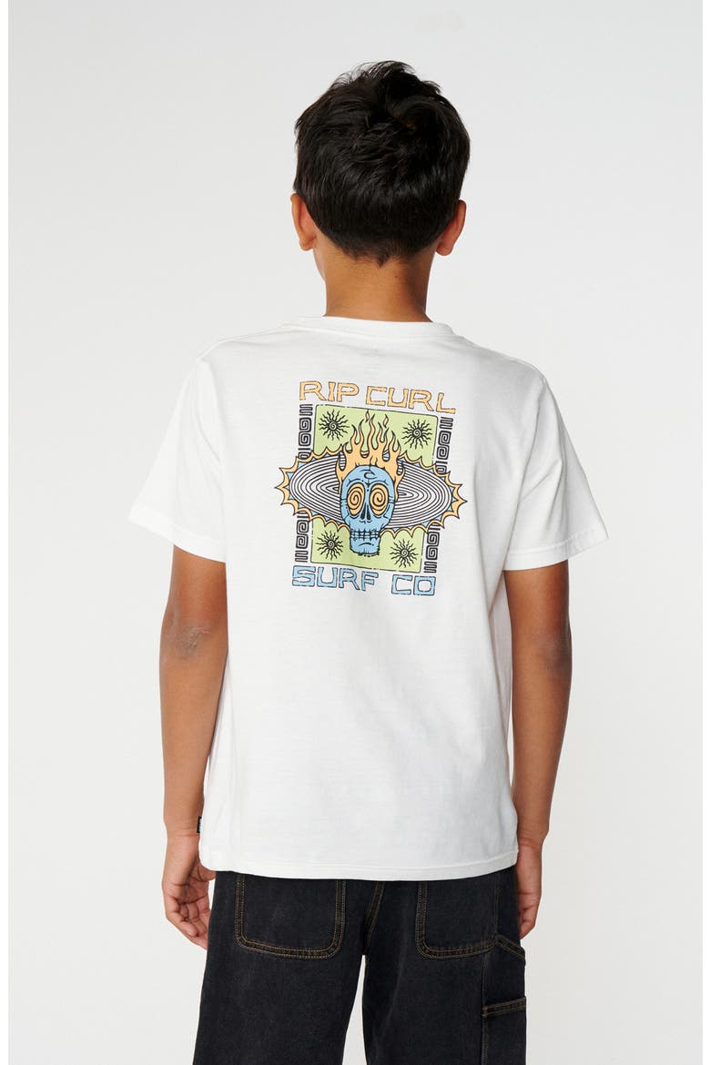 Kids' New Cosmic Skull Graphic T-Shirt, Alternate, color, BONE