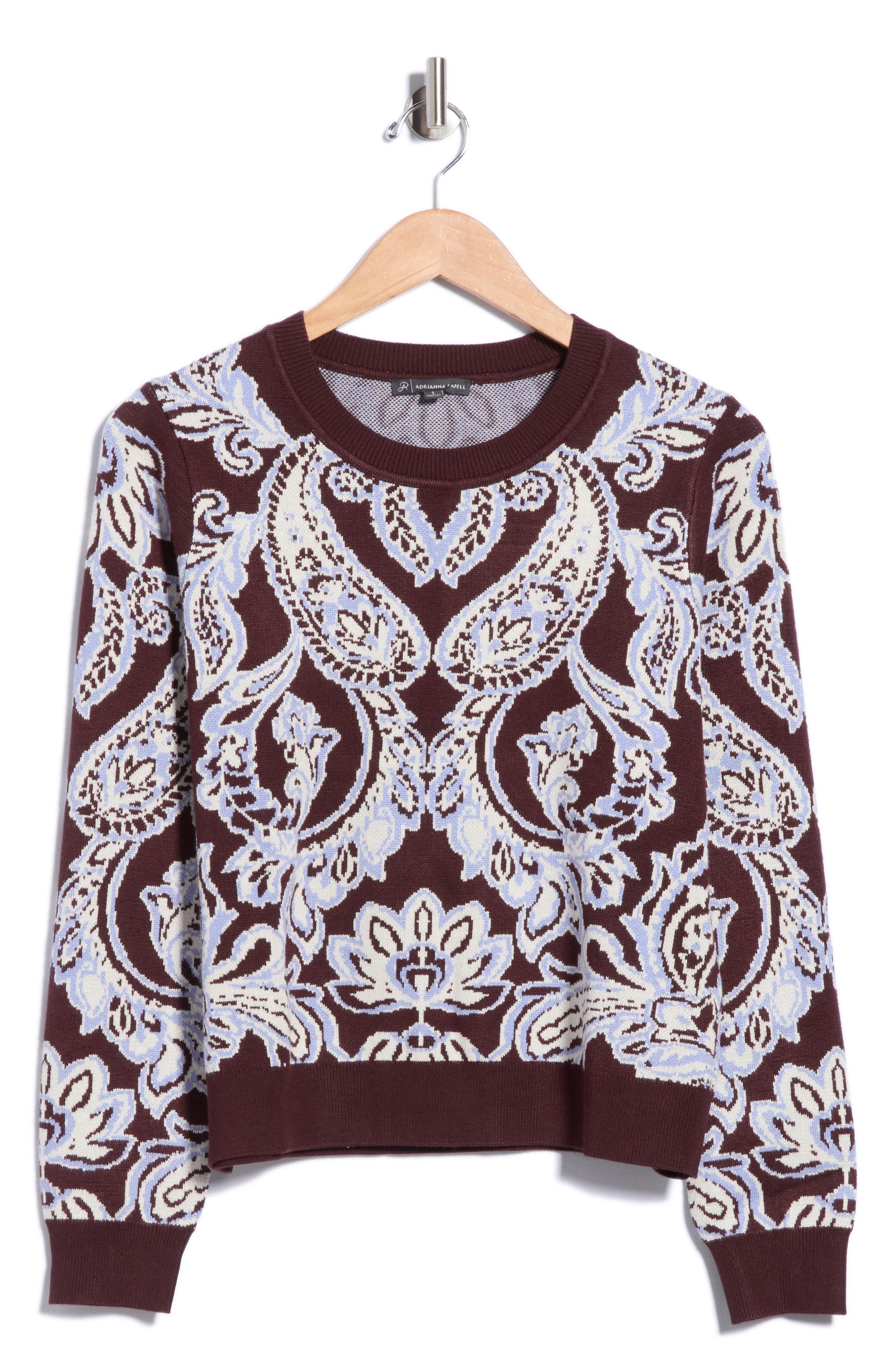 Floral Jacquard Sweater