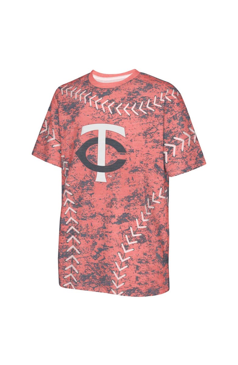 Outerstuff Youth Red Minnesota Twins Slide Score Bold T-Shirt, Alternate, color, Red