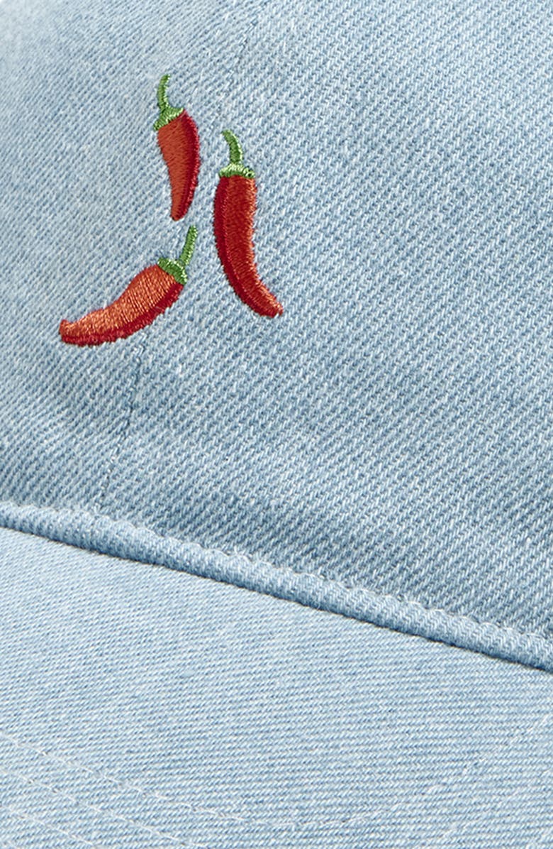 FRASIER STERLING Chili Pepper Cotton Canvas Baseball Cap, Alternate, color, Blue