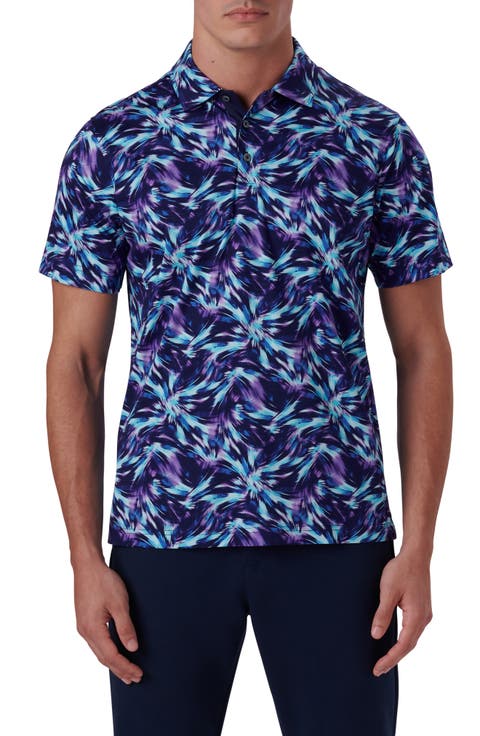 Digital Print Cotton Polo Shirt