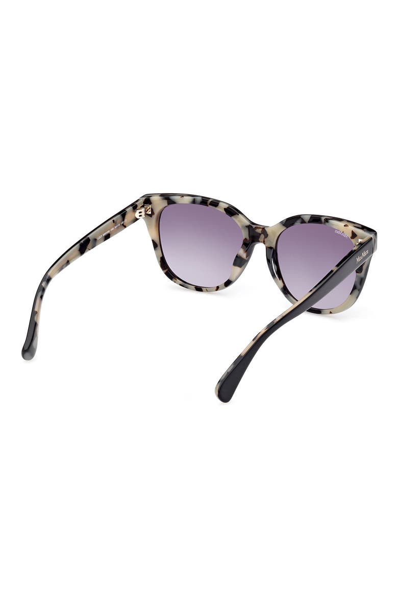 54mm Gradient Geometric Sunglasses, Alternate, color, BLACK/ OTHER / GRADIENT SMOKE