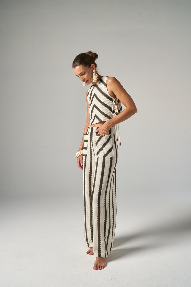 Bimini Pant, Alternate, color, Green Stripe