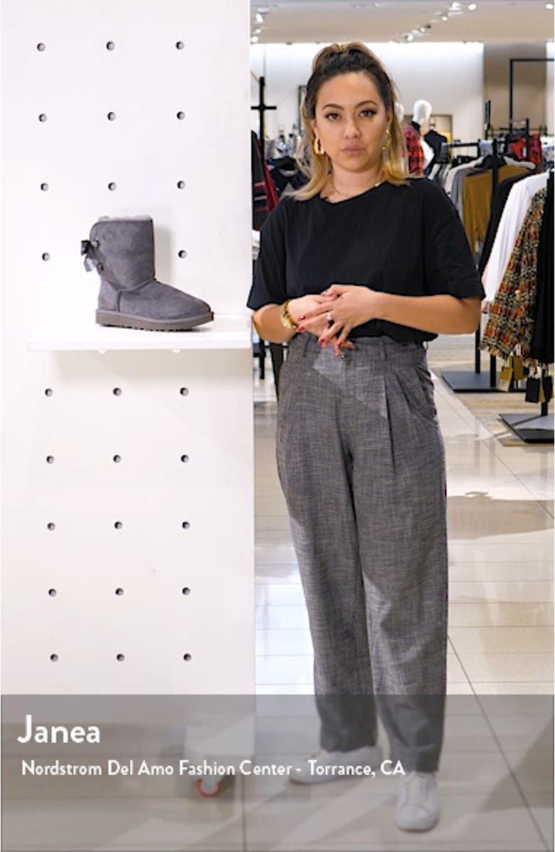 Customizable Bailey Bow Genuine Shearling Bootie, sales video thumbnail