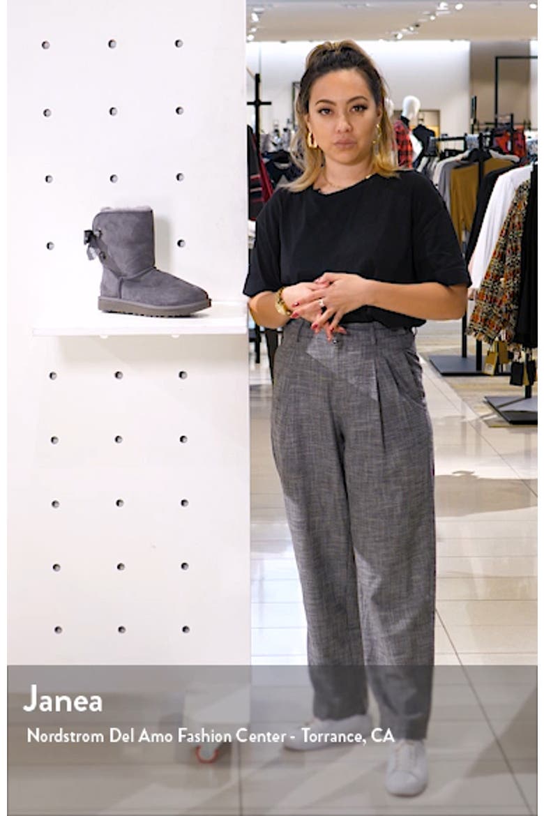 Customizable Bailey Bow Genuine Shearling Bootie video