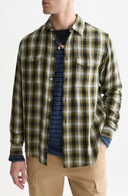 Scotch & Soda Relaxed Fit Plaid Double Face Cotton Button-Up Shirt