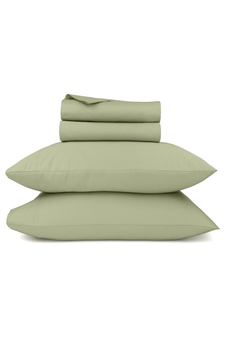 Grand Indulgence 1000 Thread Count 100% Cotton Sateen Sheet Set, Main, color, Pale Green