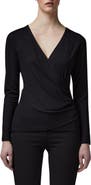 LK Bennett Eames Surplice Jersey Top