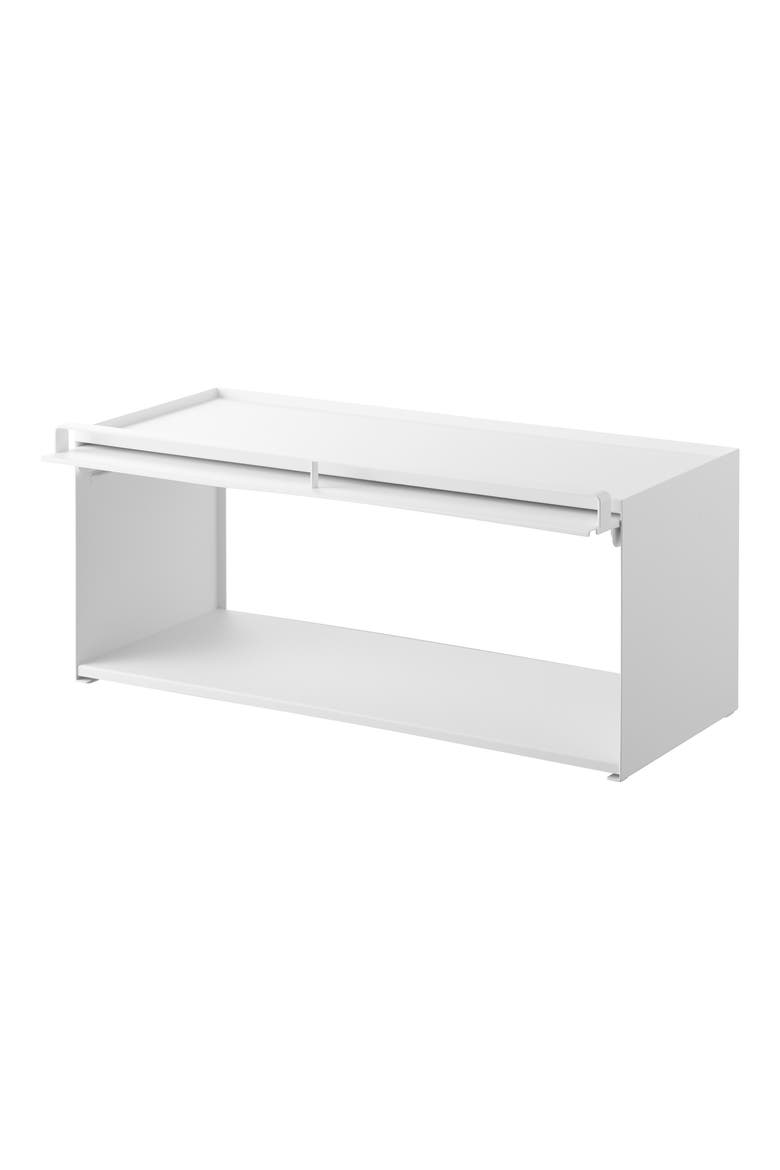 Open-Back Countertop Storage Rack, Alternate, color, WHITE