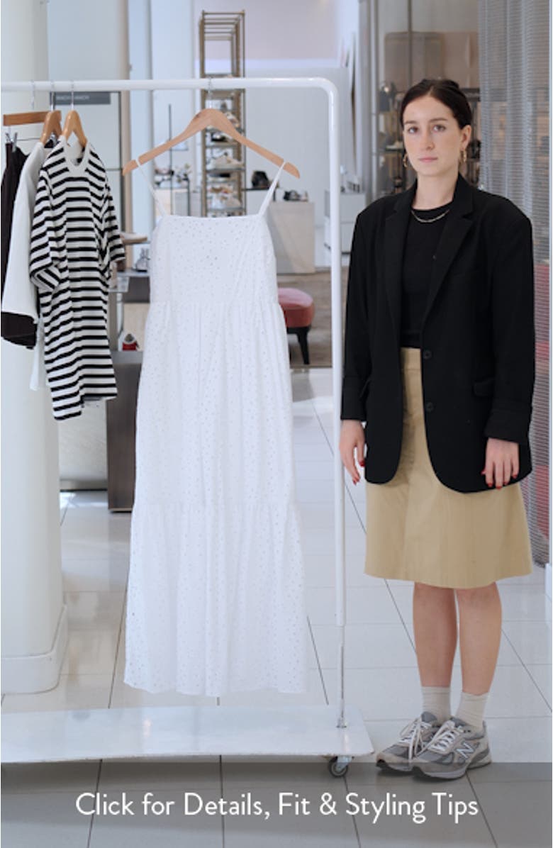 Eyelet Cotton Midi Sundress, sales video thumbnail