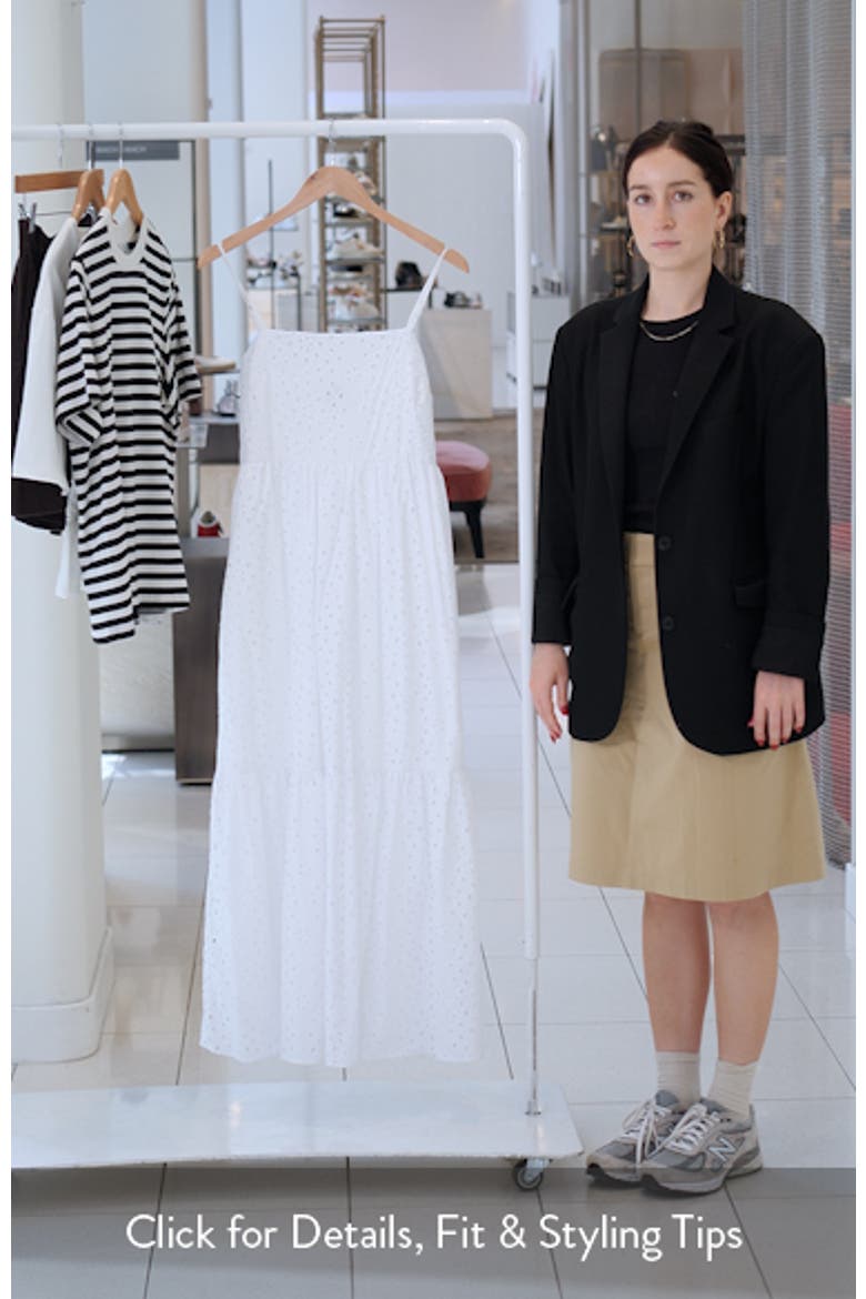 Eyelet Cotton Midi Sundress video