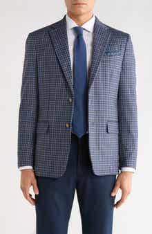 Duchamp Slim Fit Plaid Sport Coat