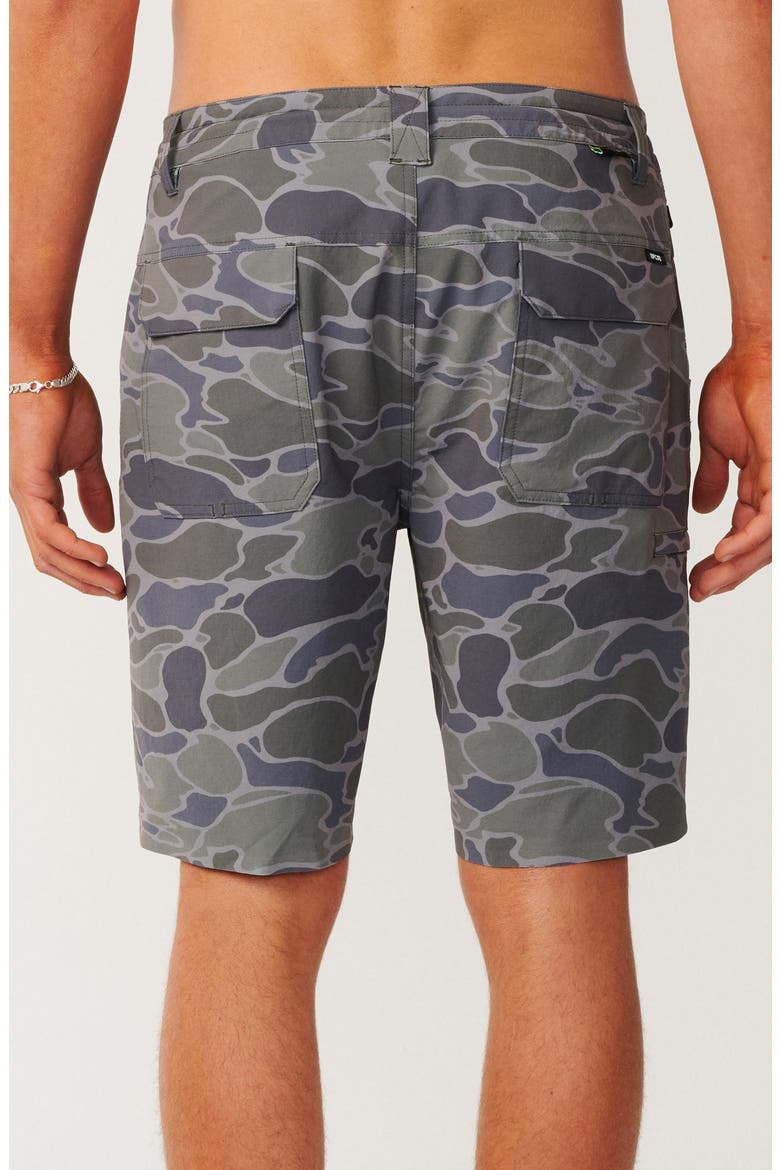 Global Entry Boardwalk Water Repellent Shorts, Alternate, color, GREEN CAMO