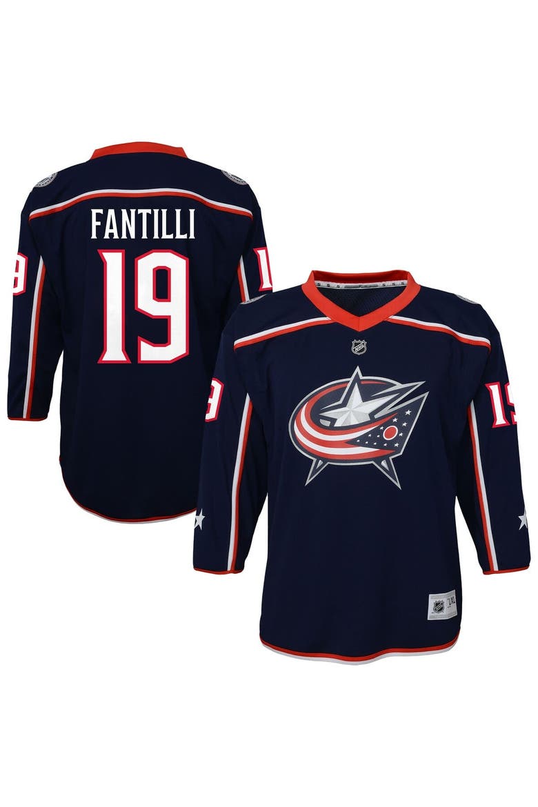 Youth Outerstuff Adam Fantilli Blue Columbus Blue Jackets Alternate Replica Player Jersey, Main, color, Blue