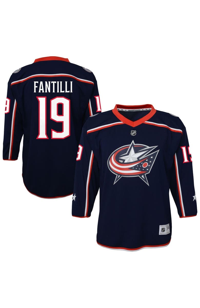 Outerstuff Youth Outerstuff Adam Fantilli Blue Columbus Blue Jackets Alternate Replica Player Jersey, Main, color, Blue