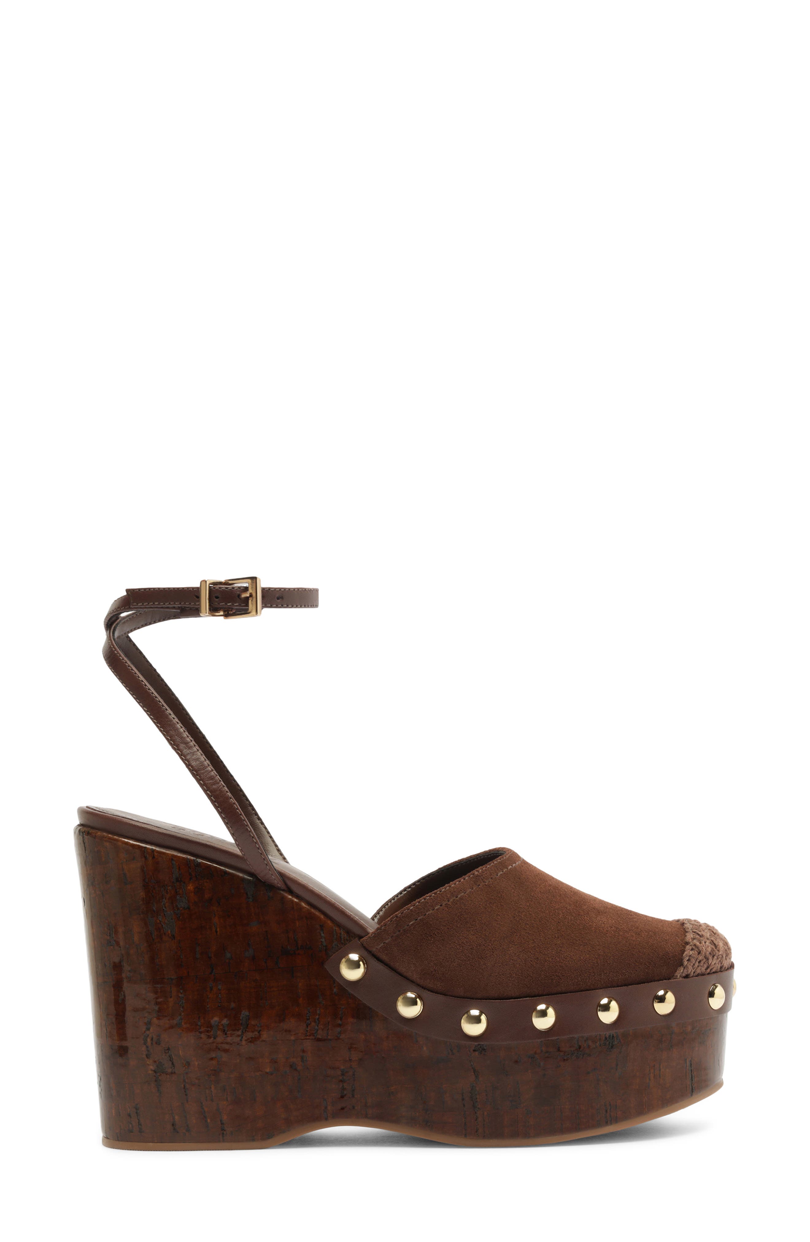 Schutz Kayana Platform Wedge Clog, Alternate, color, Root Brown