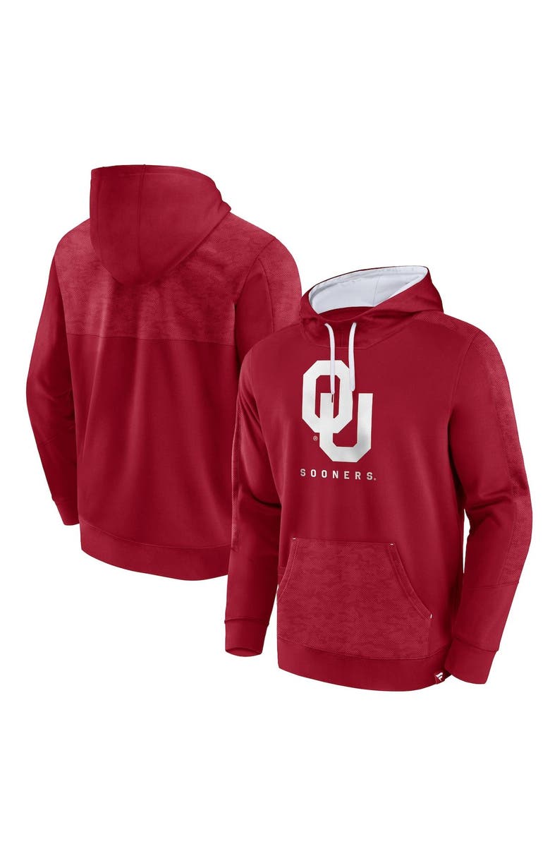 FANATICS Men's Fanatics Branded Crimson Oklahoma Sooners Defender Pullover Hoodie, Main, color, Crimson